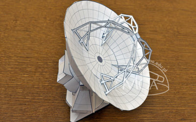Model ante­ny radioteleskopu